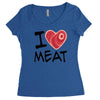 i love meat Women's Triblend Scoop T-shirt