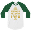 kings are born in 1998 3/4 Sleeve Shirt