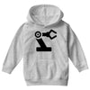 black robot Youth Hoodie