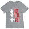 rude good better best, ideal birthday gift or present V-Neck Tee