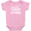 queens are born in october Infant Clothing