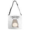 i am in love with cats Adjustable Strap Totes