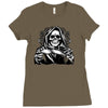 evil skull humor Ladies Fitted T-Shirt
