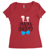 papa bunny Women's Triblend Scoop T-shirt