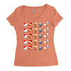 christmas animal Women's Triblend Scoop T-shirt