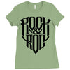rock music Ladies Fitted T-Shirt