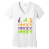 amuck, amuck, amuck! Women's V-Neck T-Shirt
