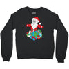 santa with piles of christmas Crewneck Sweatshirt
