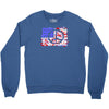 american flag peace Crewneck Sweatshirt