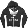 white adobo Zipper Hoodie
