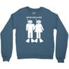 never dive alone scuba diving Crewneck Sweatshirt