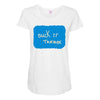 suck it trebek Maternity Scoop Neck T-shirt
