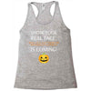 show your real face, halloween is coming Racerback Tank