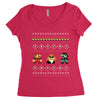 super mario chistmas Women's Triblend Scoop T-shirt