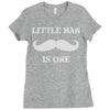 little man mustache first Ladies Fitted T-Shirt