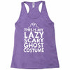 this is my lazy ghost costume 3 Racerback Tank