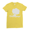 dreamland logo Ladies Fitted T-Shirt
