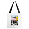 Forget Glass Slippers This Princess Wears Fire Boots Tote Bags