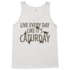live every day like it's caturday Tank Top