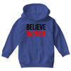 believe women black logo Youth Hoodie