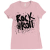 rock music r Ladies Fitted T-Shirt
