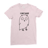 i can't sleep Ladies Fitted T-Shirt