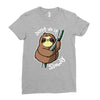 slow sloth Ladies Fitted T-Shirt