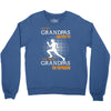 the best grandpas go running Crewneck Sweatshirt