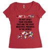 mama bear message Women's Triblend Scoop T-shirt