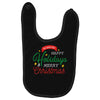 we wish you happy holidays &amp; merry christmas Baby Bibs
