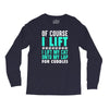 cat cats lift lifting fitness Long Sleeve Shirts