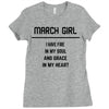 March Girl Ladies Fitted T-Shirt