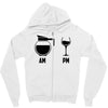 am pm Zipper Hoodie