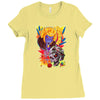 goldar &amp; rito Ladies Fitted T-Shirt