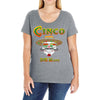 cinco de mayo badass skull Ladies Curvy T-Shirt