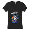 who loves golden retriever. Women's V-Neck T-Shirt