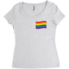 LGBT Pocket Women's Triblend Scoop T-shirt