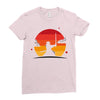 Samurai Sunset Ladies Fitted T-Shirt