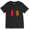 what up dog ketchup hot dog V-Neck Tee