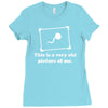 this is a very old picture of me Ladies Fitted T-Shirt