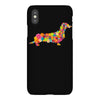 dachshund flower 2 iPhoneX Case