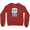 minecraft ghast drawing Crewneck Sweatshirt
