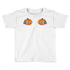 pumpkin skull hand Toddler T-shirt