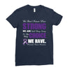 we don't know how strong we are until being strong is the only choice Ladies Fitted T-Shirt