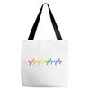 LGBT Heartbeat Tote Bags