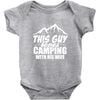 Camper Couple Man White Baby Bodysuit
