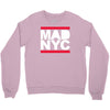 mad nyc new york city run fashion baseball jersey Crewneck Sweatshirt