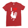 i love cock Ladies Fitted T-Shirt