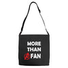 avengers more than a fan white logo Adjustable Strap Totes