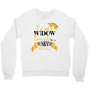 i'm not a widow i'm a wife to a husband with wings Crewneck Sweatshirt